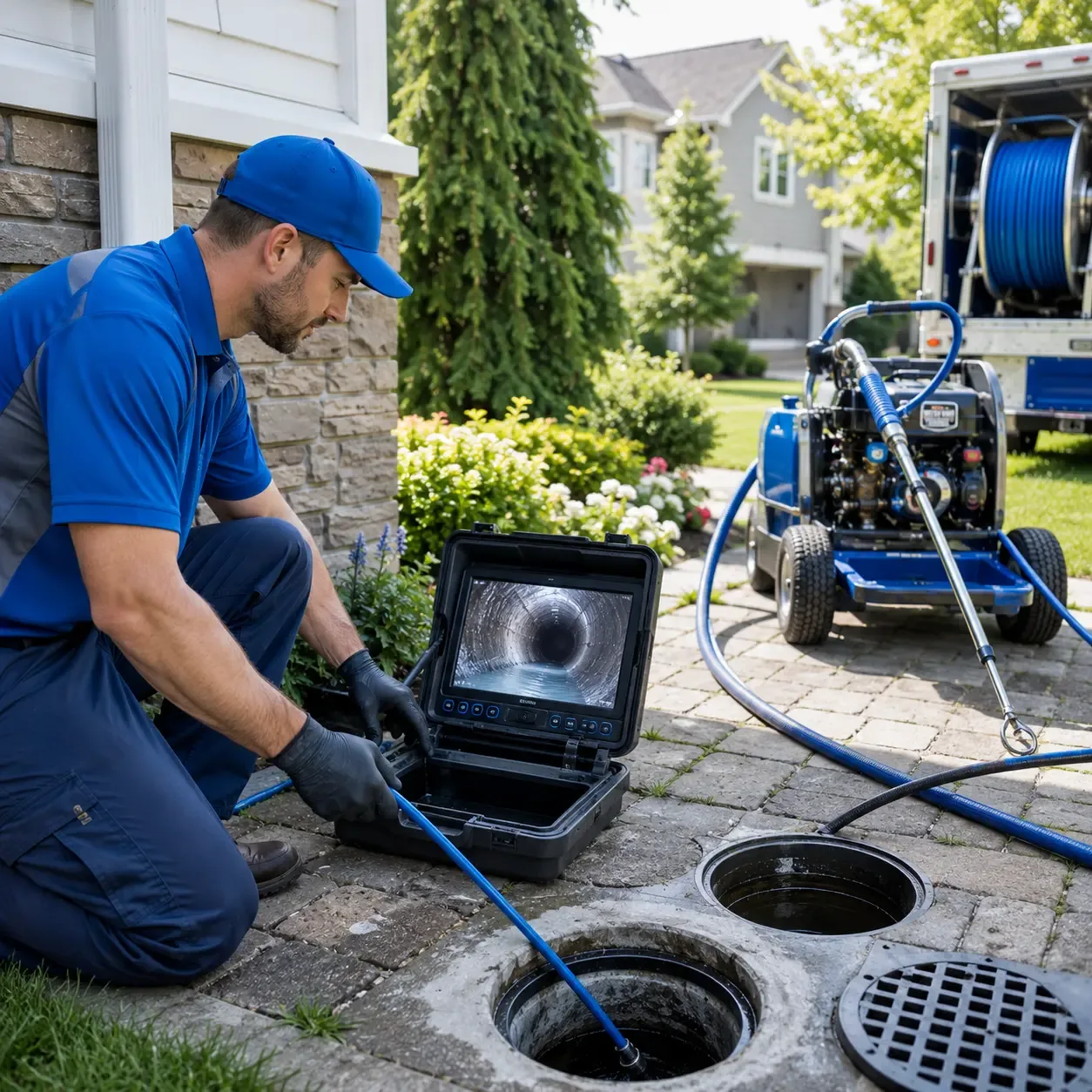 Outdoor drain cleaning professionals serving Linden, TN